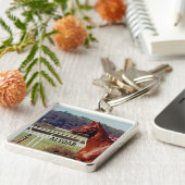 Alydar Belmont Stakes Post Parade 1978 Sleutelhanger (Zijkant)