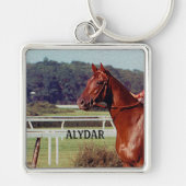 Alydar Belmont Stakes Post Parade 1978 Sleutelhanger (Voorkant)