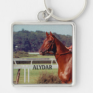 Alydar Belmont Stakes Post Parade 1978 Sleutelhanger