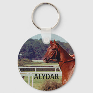 Alydar Belmont Stakes Post Parade 1978 Sleutelhanger