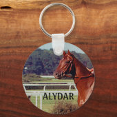 Alydar Belmont Stakes Post Parade 1978 Sleutelhanger (Voorkant)