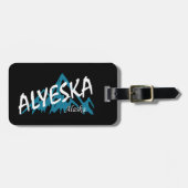 Alyeska Alaska Mountains Bagagelabel (Voorkant horizontaal)