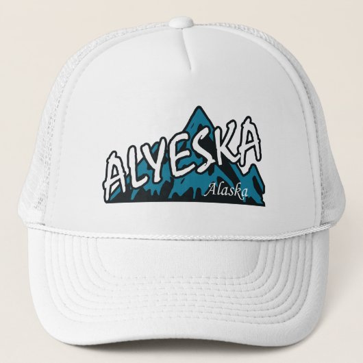 Alyeska Alaska Mountains Trucker Pet (Voorkant)