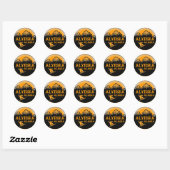 Alyeska Alaska oranje snowboarder stickers (Vel)