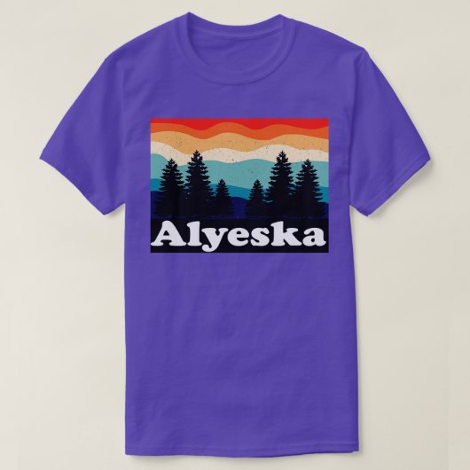 Alyeska Alaska Retro T-shirt (Design voorkant)