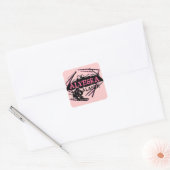Alyeska Alaska roze skiër stickers (Envelop)