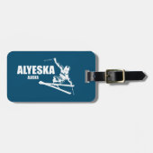 Alyeska Alaska Skier Bagagelabel (Voorkant horizontaal)