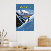 Alyeska Alaska Skireisposter Snowboarden Poster (Keuken)