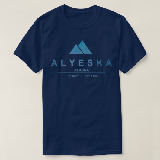 Alyeska Ski Resort Alaska T-shirt (Design voorkant)
