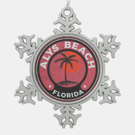 Alys Beach Florida 30A Emerald Coast 30A Tin Sneeuwvlok Ornament