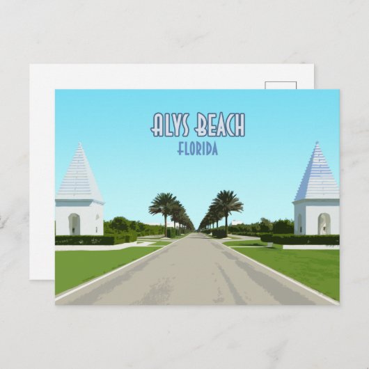 Alys Beach Florida Gulf Coast  Briefkaart (Voorkant / Achterkant)