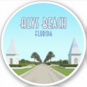 Alys Beach Florida Gulf Coast  Sticker (Voorkant)