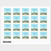 Alys Beach Florida Gulf Coast  Vierkante Sticker (Vel)