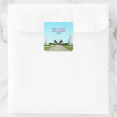 Alys Beach Florida Gulf Coast  Vierkante Sticker (Tas)