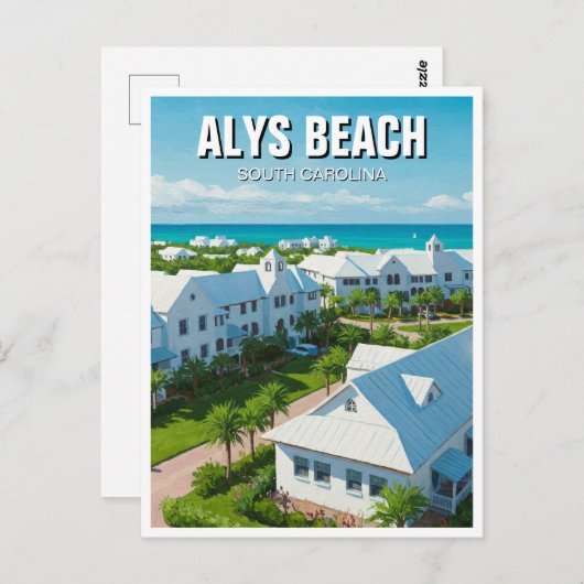 Alys Beach Florida Reizen Briefkaart (Voorkant / Achterkant)