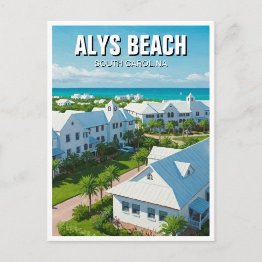 Alys Beach Florida Reizen Briefkaart (Voorkant)