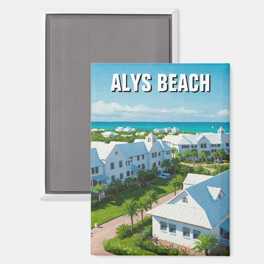 Alys Beach Florida Reizen Magneet (Voorkant / Achterkant)