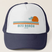 Alys Beach Fort Walton Sun Palmbomen Trucker Pet (Voorkant)