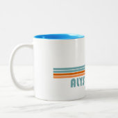 Alys Beach Fort Walton Sun Palmbomen Tweekleurige Koffiemok (Links)