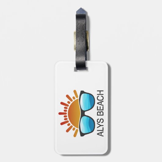 Alys Beach Zonnebril Bagagelabel (Achterkant verticaal)