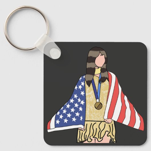 Alysa-Liu: The World Champion Sleutelhanger (Voorkant)