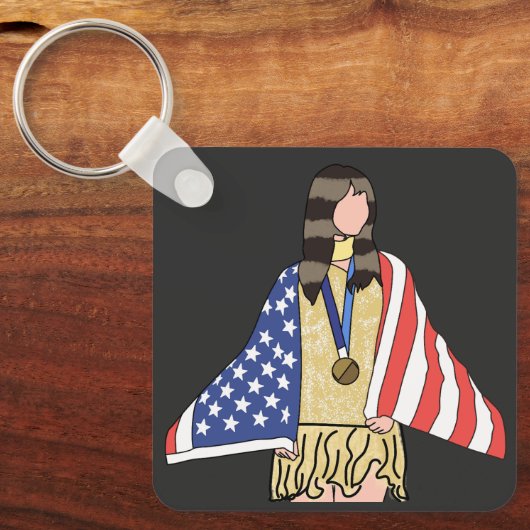 Alysa-Liu: The World Champion  Sleutelhanger (Voorkant)