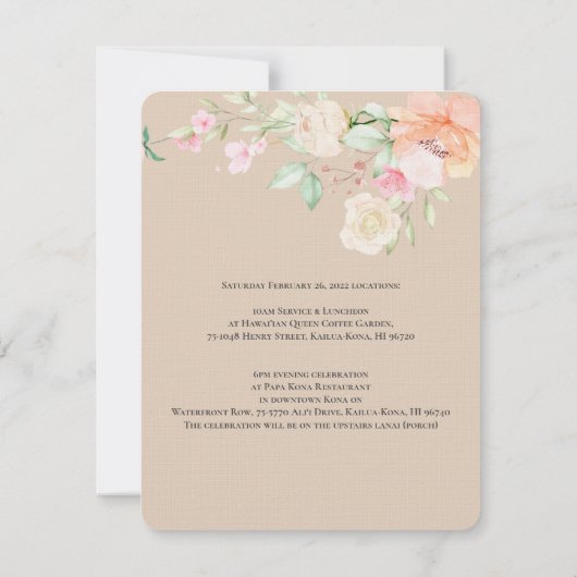 Alysa -Revised2a Detail Waterverf Lente Bloesems Kaart (Achterkant)