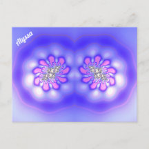 ALYSSA ~ 3D Fractal Design ~ Roze Blue Mauve ~