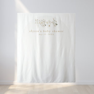 ALYSSA Bloemen Boho Baby shower Achtergrond Wandkleed