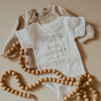 ALYSSA Floral Baby in bloei Zwangerschapsaankondig Romper
