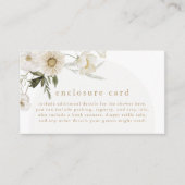 ALYSSA Floral Summer Boho Wild Flower Baby shower Informatiekaartje (Voorkant)