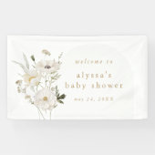 ALYSSA Floral Summer Boho Wild Flower Baby shower Spandoek (Horizontaal)