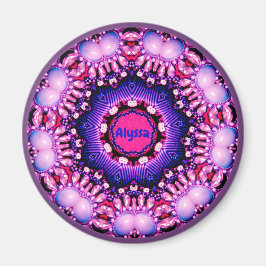 ALYSSA ~ Gepersonaliseerde Pareltjes Patroon fract Magneet