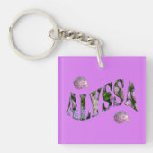 Alyssa, Logo van Hydrangeas, Sleutelhanger (voorkant)