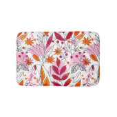 Alyssa Mae Hand getekend Roze en Sinaasappel gebla Badmat (Voorkant)