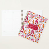 Alyssa Mae Hand getekend Roze en Sinaasappel gebla Planner (Display)