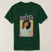 Alyssa Milano jaren 80 Stijlvol Esthetisch T-shirt (Design voorkant)