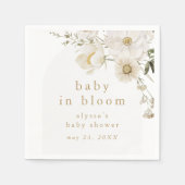 ALYSSA Wildflower Bloemen Baby in Bloom Baby showe Servet (Voorkant)