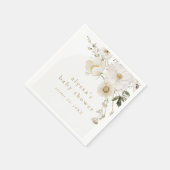 ALYSSA Wildflower Floral Boho Flower Baby shower Servet (Hoek)