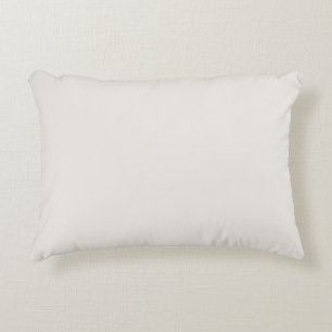 Alyssum White Solid Color, Light Neutral Colors Accent Kussen
