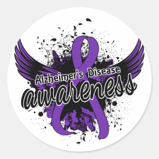 Alzheimer 16 ronde sticker (Voorkant)