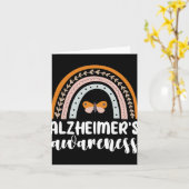 Alzheimer's Bewustzijn Dementie Rainbow Butter Kaart (Gele Bloem)