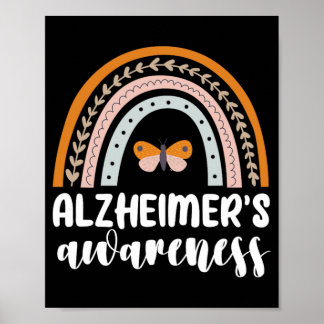 Alzheimer's Bewustzijn Dementie Rainbow Butter Poster