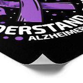 Alzheimer's Bewustzijn Einde Alz Liefde Onders Poster (Hoek)