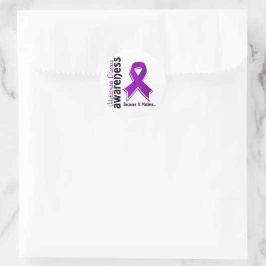 Alzheimer 5 ronde sticker (Tas)