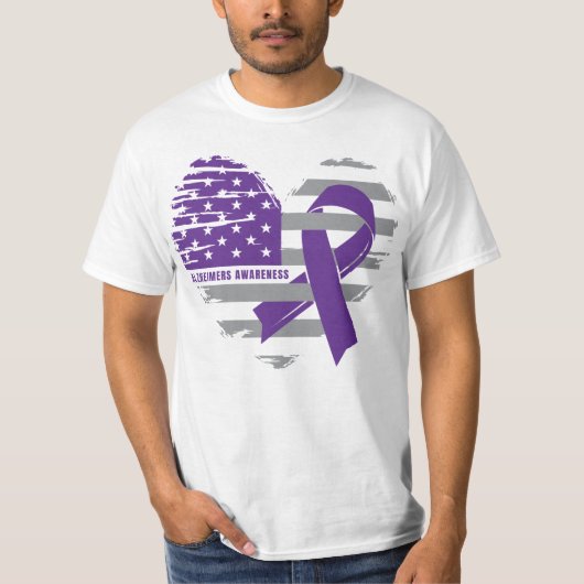 Alzheimer Awareness Adult Tshirt END ALZ Walk T-sh (Voorkant)