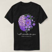 Alzheimer Awareness, Alzheimer Mam Pap, Paarse Rib T-shirt (Design voorkant)