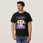Alzheimer Awareness Cute Elephant T-shirt (Voorkant volledig)