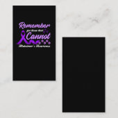 Alzheimer Awareness Daisy Family Support Visitekaartje (Voorkant / Achterkant)