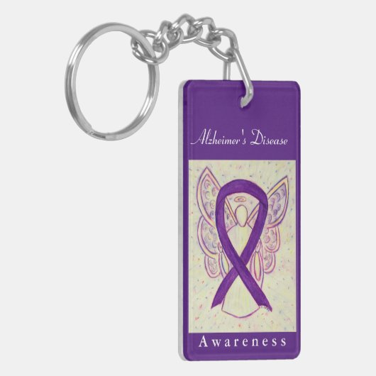 Alzheimer Awareness of Ribbon Sleutelhanger (Voorkant Links)